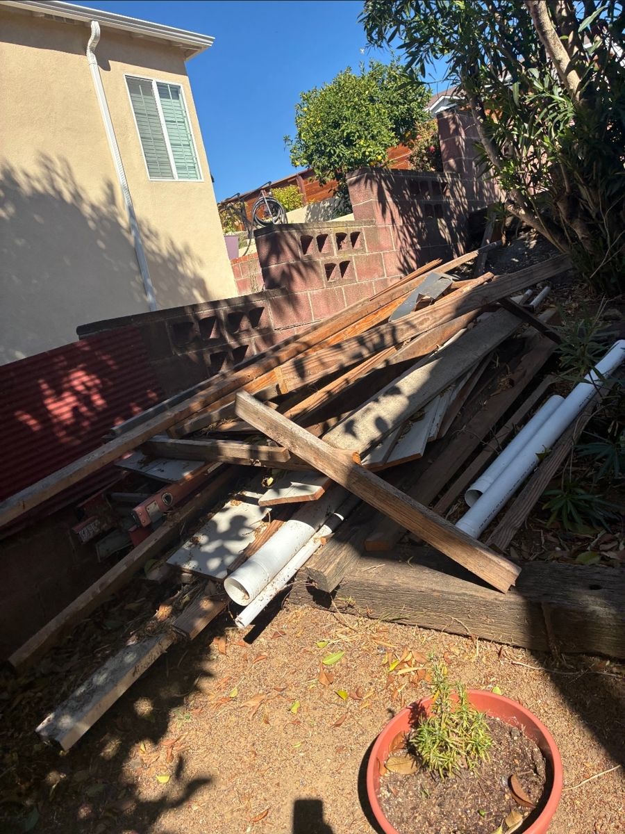 Before: Side Yard Cleanup